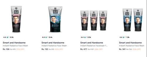 Image of Smart & Handsome Face Wash Maximum 72% discount 