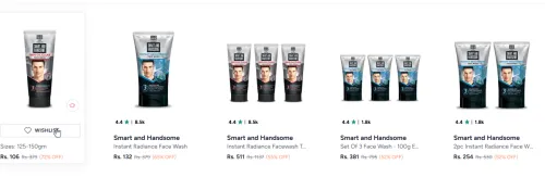 Image of Smart & Handsome Facewash Minimum 50% Discount