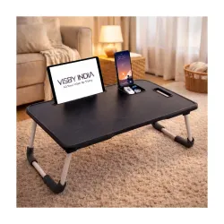 Smart Multipurpose Foldable Laptop Table with Cup Holder, Study Table, Bed Table