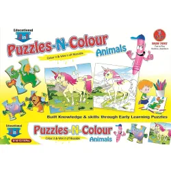 Smart Picks 2-in-1 Birds Puzzle Colour Activity Kit