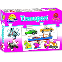 SMART PICKS Educational Transport Vehicle Puzzle for Kids, Includes 8-14 Pieces of Fun Puzzle (Transport)