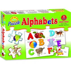 SMART PICKS Educational Transport Vehicle Puzzle for Kids, Includes 8-14 Pieces of Fun Puzzle (Alphabets)