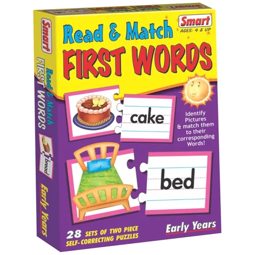 Image of Smart Read & Match First Words Puzzle for Children 4 Years+