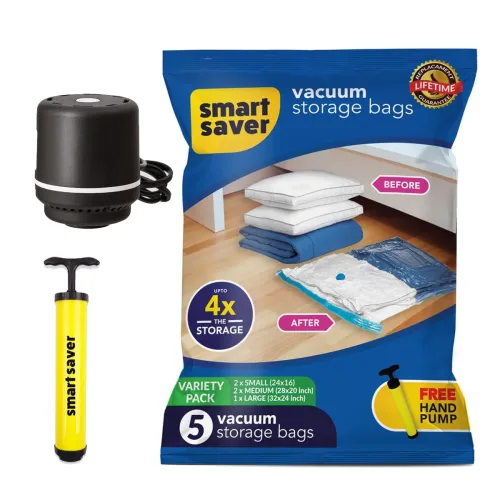 Image of Smart Saver Polypropylene Vacuum Compression Bags|Vacuum Storage Bags|Vacuum Bags For Travel|Space Saver Vacuum Bags