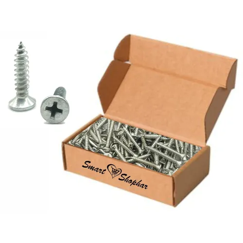 Image of Smart Shophar Steel Phillips Flat Head Sheet Metal Screws