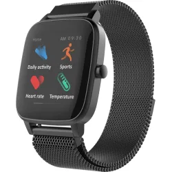 Smart Watch for Android & iPhone with Body Temperature, Heart Rate Monitor & Activity Tracker in 1.4â€œ Full Touch Scree