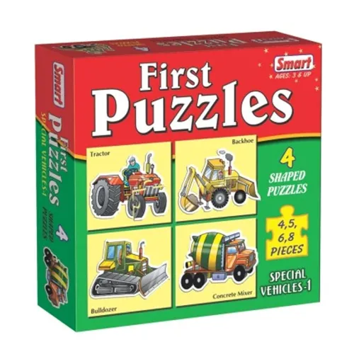 Image of Smart - 1025 First Puzzles - Special Vehicles I, Multicolor