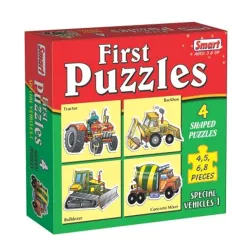 Smart - 1025 First Puzzles - Special Vehicles I, Multicolor