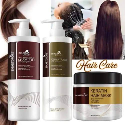 Image of smartdrops Daily Hair Care Keratin Shampoo Conditioner and Mask (300 ml)