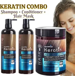smartdrops Hair Nourishment Combo Keratin Shampoo and Mask for Routine