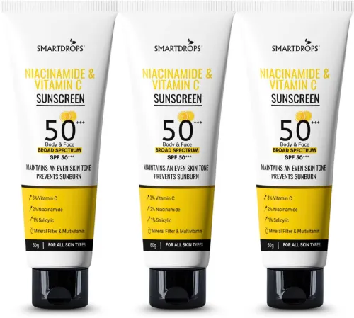 Image of smartdrops Sunscreen - SPF 50+++ PA++ Daily Sun Cover (180 g)