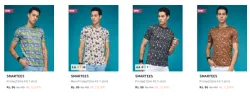 SMARTEES Typography Printed Slim Fit T-shirt Starting Price @ ₹86