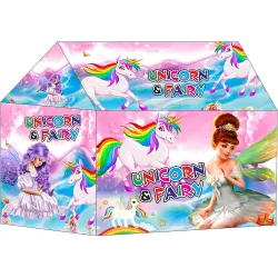 SMART PICKS Unicorn Themed Tent House With Led Lights, Indoor-Outdoor Set For Kids (95 * 72 * 102 Cm) (Unicorn Tent Hous