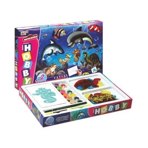 Image of Smart Picks Hobby Arts Water World Stencil Kit with Glitter Colors