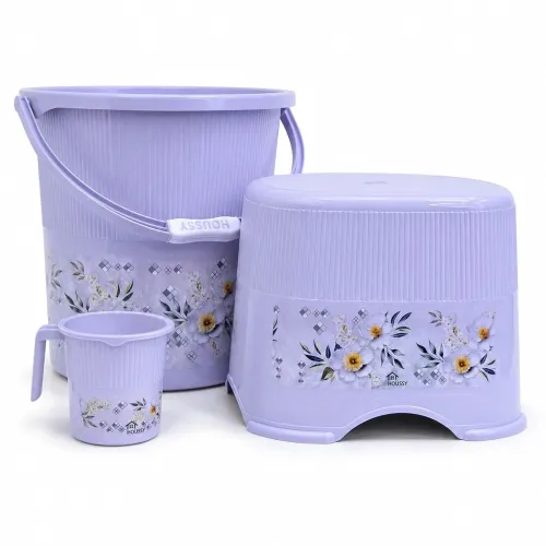 Image of SmartSlide Bathroom Set 3-Pieces - Bucket (18 litres) with Mug 