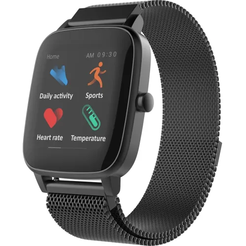 Image of Smartwatch for Android & iPhone with 1.4″ Touch Display, Heart Rate & Temperature Monitoring, IP68 Waterproof