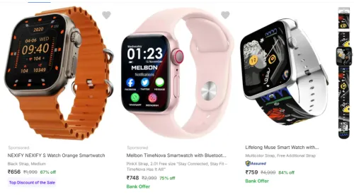 Image of Smartwatch Starting @ ₹656