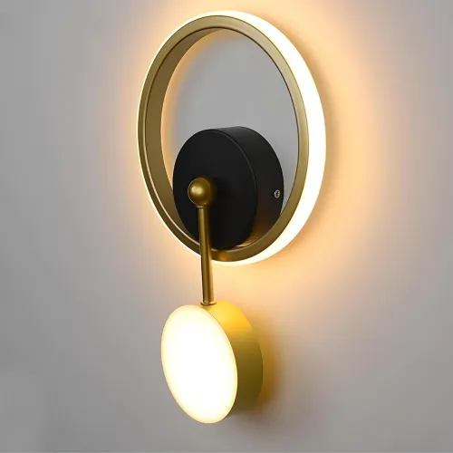 Image of Smartway 18W LED Wall Lamp 3-Color Golden Double Ring