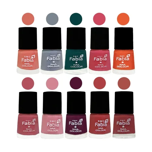 Image of SMC Fabia All-in-One Nail Polish Set, 10 Pack (6ml Each)