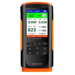 SMILEDRIVE® Portable Air Quality Pollution Monitor Meter with Colour Graphic