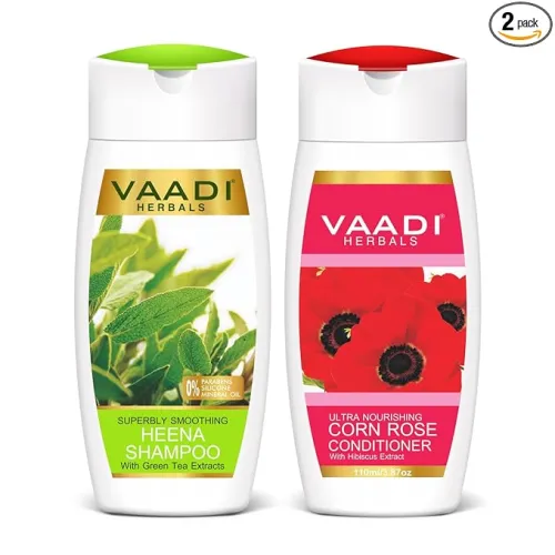 Image of Vaadi Herbals 110ml Smoothing shampoo and conditioner 