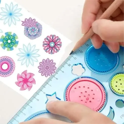 Image of SNAPTRON Designer Spirograph Ruler Birthday Return Gift Set-6