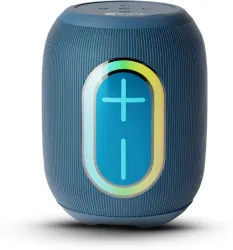 SnapUp Groove Bop Upto 8H TYPE C Tru HD Bass Multi-Compatibility RGB TWS Feature 14 W Bluetooth Speaker (Blue, Stereo Ch