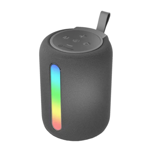 Image of SnapUp Stone S20 Upto 7H TYPE C ACOUSTIC STEREO SOUND RGB 55mm DRIVER TWS DOUBLE IMPACT 12 W Bluetooth Speaker (Lit Grey