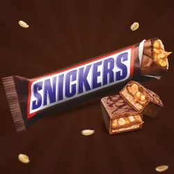 SNICKERS Peanut Filled Chocolate, Loaded with Nougat & Caramel Bars (40 g)