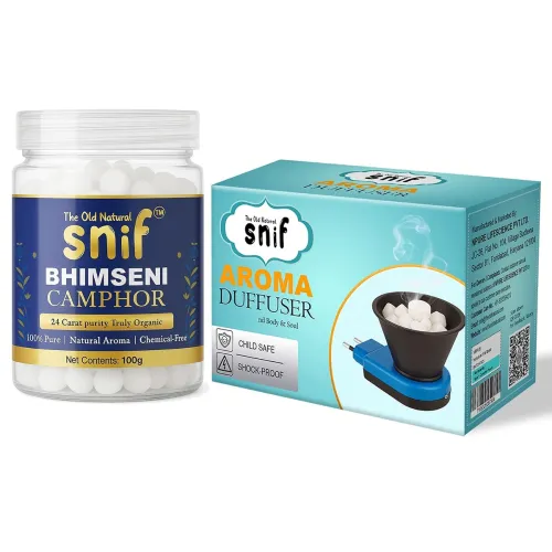 Image of Snif® Bhimseni Camphor with Electric Diffuser | Parent (Diffuser Machine & Camphor Tablets, 1)