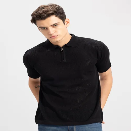 Image of Snitch Black Polo T-shirt