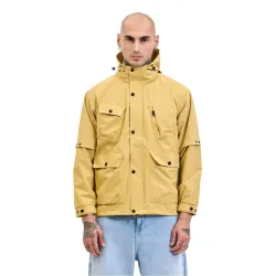 SNITCH Men Casual Jacket | Relaxed Fit High Neck Full Sleeve Solid Pattern |