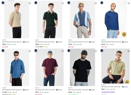 Image of Snitch Men Cloths up to 76% Discount