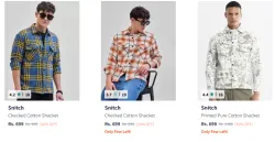 Snitch Men Fashion Shirt Flat 50% Discount