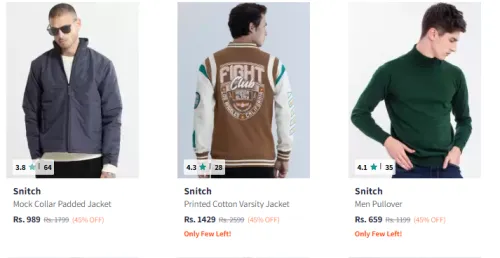 Image of Snitch Men Jacket up to 60% Discount