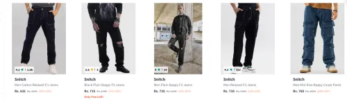 Image of Snitch Men Jeans up to 54% Discount