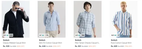 Image of Snitch Men's Casual Shirts up to 85% Discount