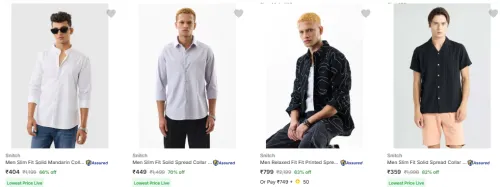 Image of Snitch Men's Clothing Upto 82% Off