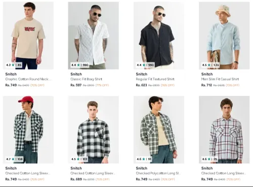 Image of Snitch Men's Cloths Up to 75% Discount