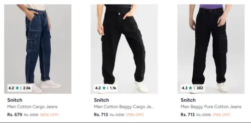 Image of Snitch Men's Jeans starting at ₹679