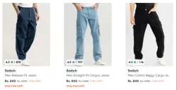 snitch Mens Jeans up to 75% Discount