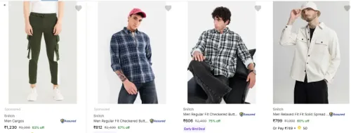 Image of SNITCH men's shirts up to 75% Discount