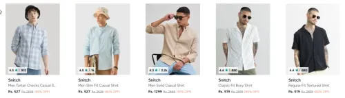 Image of snitch men's shirts up to 80% Discount 