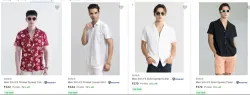Snitch Mens slim Shirts at Minimum 79% Discount