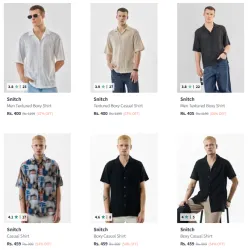 Snitch Men Shirts Stating at ₹400