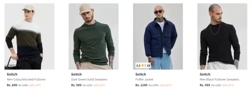 Image of Snitch Men sweatshirt Flat 50% Discount