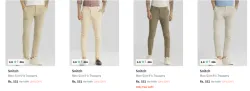 Snitch Men Trouser Starting @ ₹551