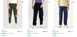 Snitch Mens Cargos at minimum 60% Discount