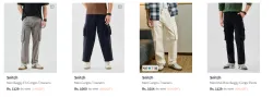 Snitch Mens Cargos upto 75% Discount
