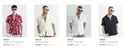 Snitch Mens Casual Shirt at 70% Discount